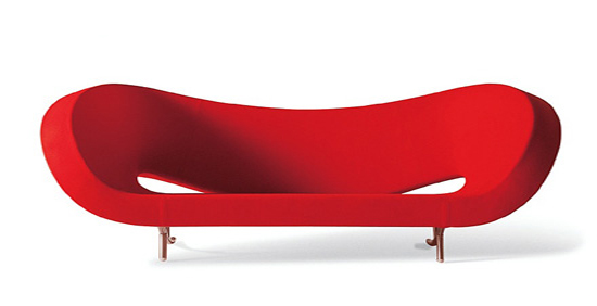 MOROSO sofa VICTORIA AND ALBERT (250 cm - Kvadrat Divina 3 623 Remix red) -  MyAreaDesign.it