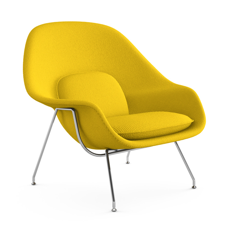 Yellow best sale womb chair