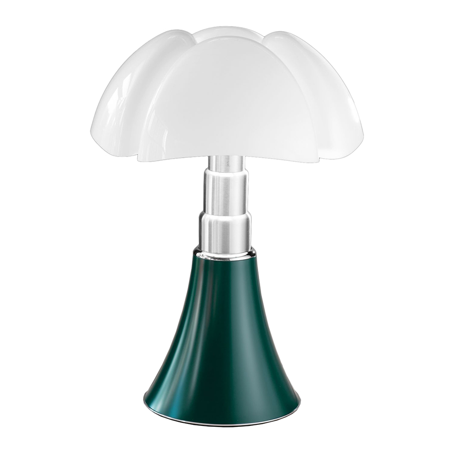MARTINELLI LUCE lampe de table PIPISTRELLO (Vert - Métal et