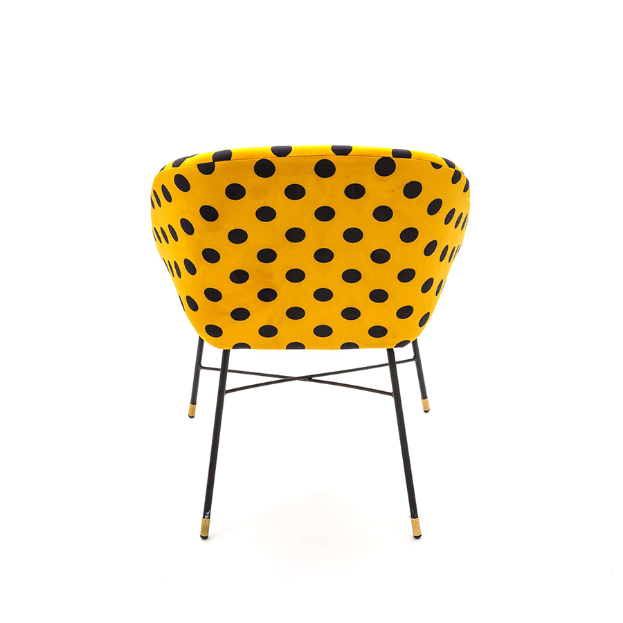 SELETTI sedia imbottita TOILETPAPER PADDED CHAIR (Shit - Tessuto in  poliestere, struttura in legno, poliuretano e metallo) 