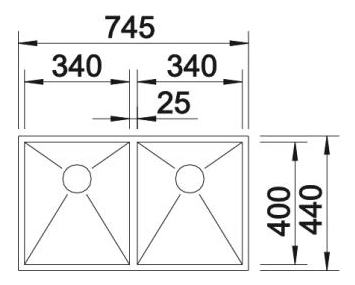 blanco blancozerox 340/340-U sizes