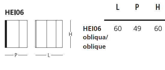 GLAS ITALIA vetrina da parete HEIGH-HO (HEI06 - Cristallo trasparente  extralight) 