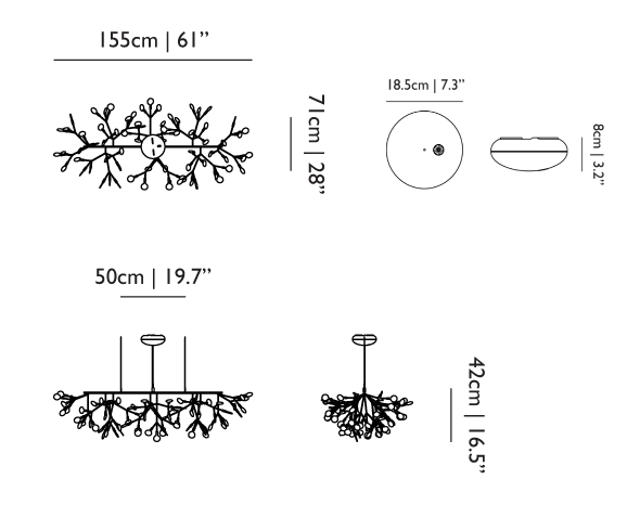 Moooi Heracleum misure