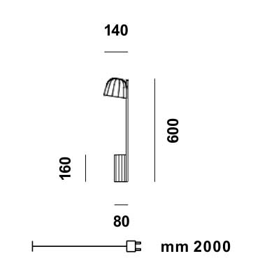 PRANDINA lampada da tavolo NOVIA T1 USB (Bianco - Metallo verniciato) 